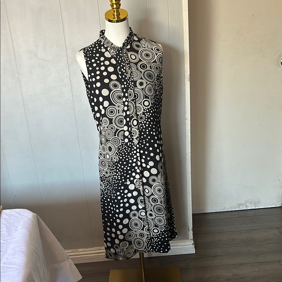 Trio New York Asymmetrical Black and White Dress - Picture 1 of 6